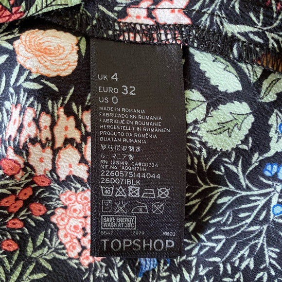 NWOT Topshop Petite 0 XS Dress sides have drawstring openings Anthroplogie - Picture 7 of 10